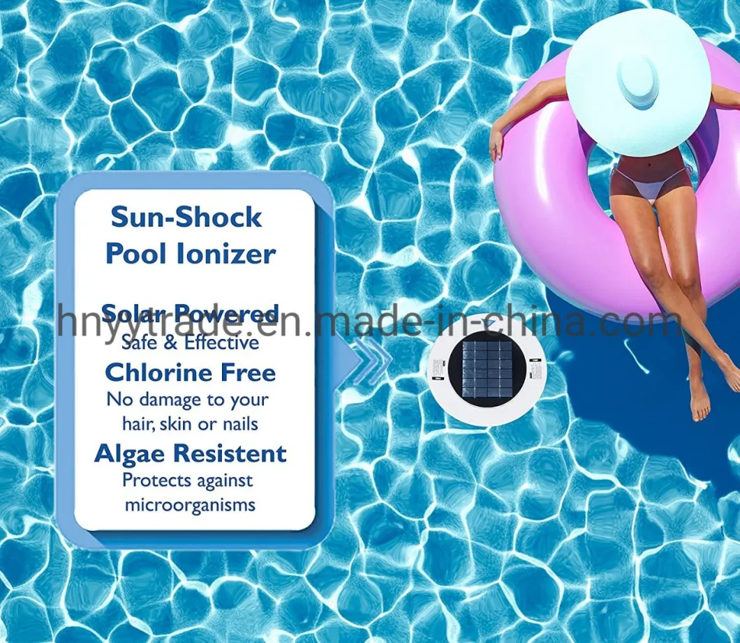 Solar Chlorine-Free Sun Shock Pool Ionizer Solar Powered Floating Chlorinator Swimming Pool Purifier Ironizer