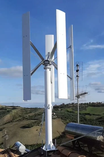 CE Certificated 2kw 48V Vertical Wind Turbine Generator on The Rooftop